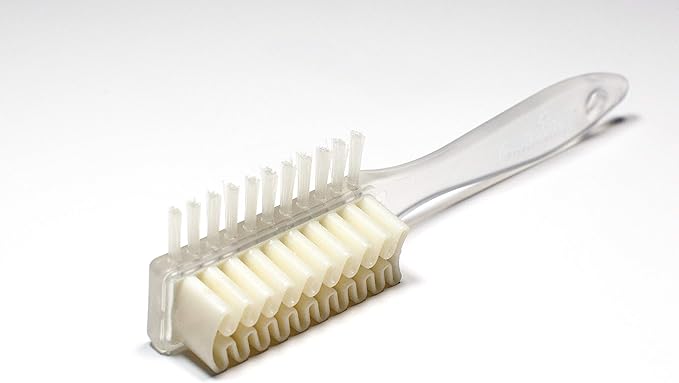 Pedag Nubuck Leather Cleaner Brush, German Made, 2-Way Cleaning & Restoring for Nubuck Leather Products with Nylon and Crepe, 1 Brush