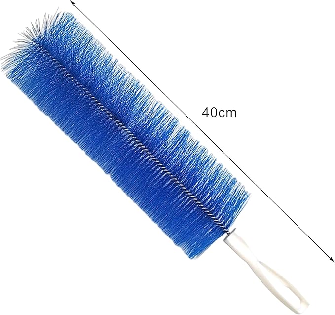 2PC Fan Cleaner for Box Fan Soft Bristles Bendable Fan Cleaner Brush Cobweb Corner Brush Reusable Dirt Remover for Stand Fan Air Conditioning Home Car Vents Curtain Box Fan Shutters Blue