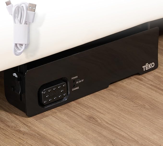 Teko Under-Counter Toe Kick Automatic Vacuum System, Cordless Strong-Suction Vacuum Dustpan for Collecting Floor Debris, Pet Hair, Crumbs & Dust, Slim Under-Cabinet Design – Easy to Operate - Black
