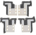 4pcs Sliding Window Buffer Block Up Down Track Sealing Wind-Proof Brush Strip Furniture Repair Hardware Accessories