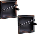 Toilet Paper Holder 2 Pack, Recessed Pivoting Toilet Paper Holder Wall Mount Stainless Steel for Large Rolls in Bathroom (Oil Rubbed Bronze)