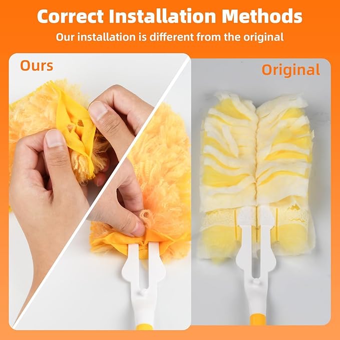 Disposable electrostatic Precipitator - a dust Removal Tool Suitable for Cleaning, wardrobes, Stair handrails, and Other Places. (Yellow)