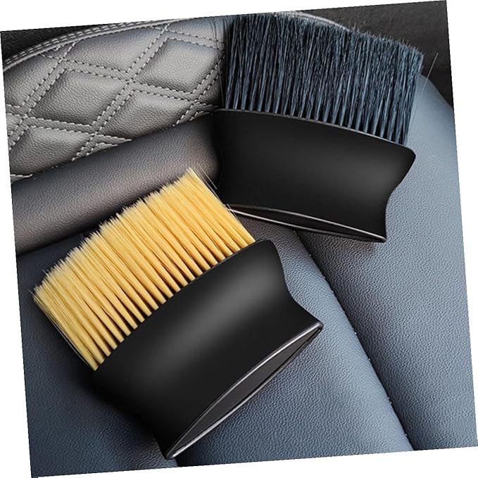 GALPADA Car Air Vent Cleaning Brush, Yellow Soft Bristle Detailing Brush for Auto Interior Dust Removal and Vent Maintenance