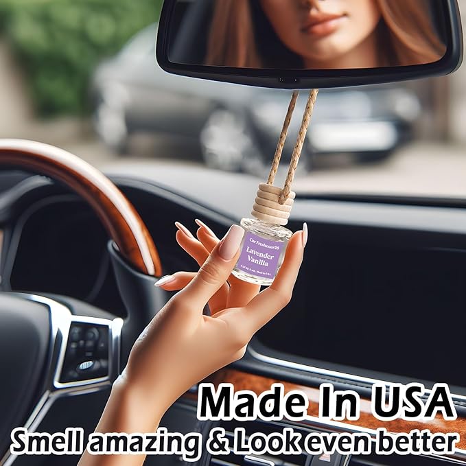 Car Air Freshener Hanging,Cute Air Diffuser for Car, Long Lasting Car Air Fresheners, Car Fresheners for Women, Made in USA(2 Pack)