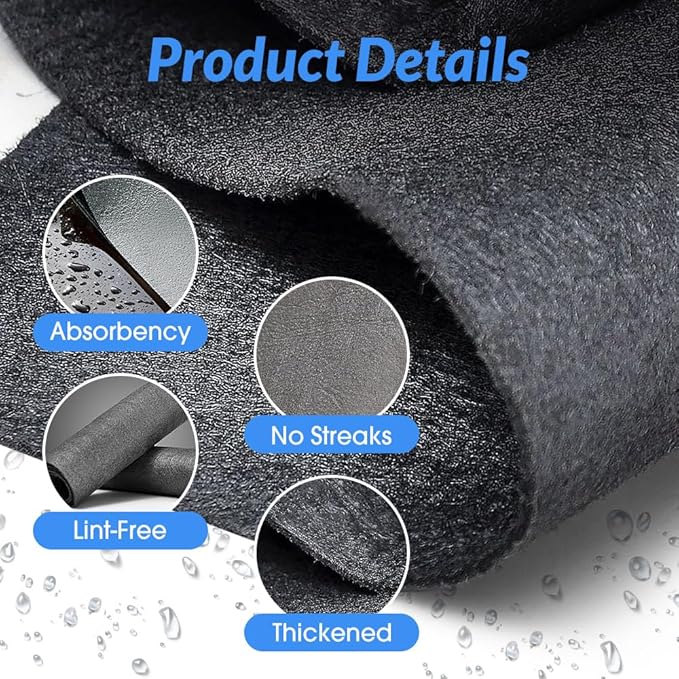 Multifunctional Magic Cloth, Reusable Thickened Magical Cleaning Cloth, Streak Free Magical Microfiber Cleaning Cloth, Suitable for Glass,Window, Kitchen, Cars (15PC)