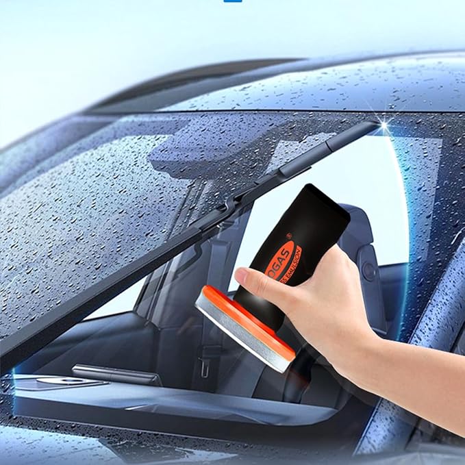 Glass Emulsion Cleaner,Glass Emulsion Oil Film Remover for Car Windshield, Automotive Window Cleaning Brush, 100g, 2 Pack