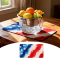 250 anniversary usa American Flag Dish Drying Mat: 12"x20" Patriotic Absorbent Drying Pad, Non-Slip Kitchen & Bar Mat for 4th of July, Memorial Day Home Decor, Retro Vintage Kitchen Counter Protector