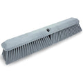 SPARTA Omni Sweep Plastic Push Broom Head, Heavy Duty, Industrial Broom With Color Code System For Outdoor, Indoor, Garage, Concrete, Patio, Kitchen, Bathroom, 18 Inches, Gray