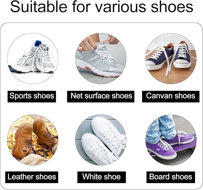 Professional Cleaning Shoe Brush, Multifunctional Ergonomics Handle Shoe Brush Cleaner, Soft Bristle Shoes Cleaning Scrubber (Both-end Brush)