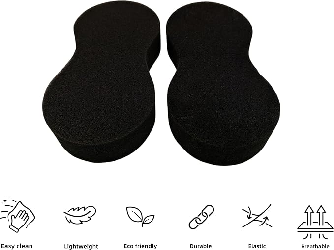 2Pcs Multiple Purpose Wash Sponge Medium Thick All Purpose Sponges for Cleaning Foam Scrubber Kit Sponges for Cars Dishes Tile Bike Kitchen Bathroom Household Cleaning
