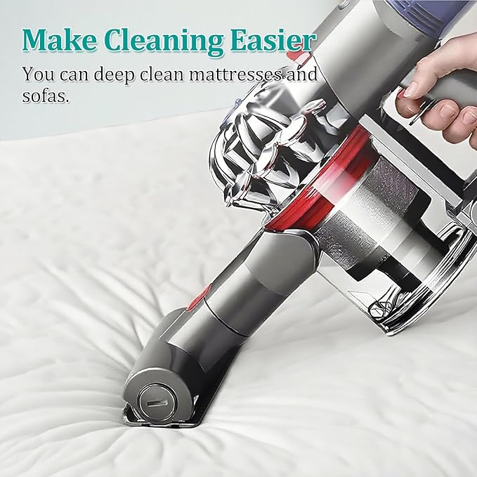 Deep Brush Mini Motorised Tool for V7 V8 V10 V11 V15 Cordless Vacuum Cleaners - Effortlessly Deep Clean Mattresses, Sofas, Car Interiors - Lightweight Design, Easy Maintenance