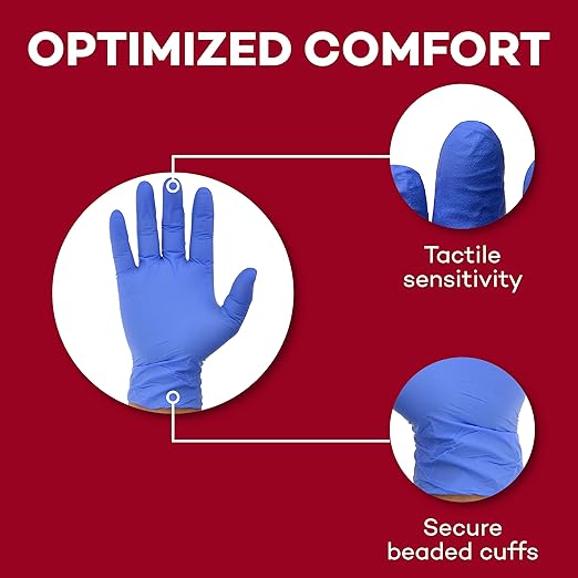 Dealmed Nitrile Exam Gloves Small (200 Count) - Disposable, Latex-Free, Powder-Free, Medical Use (Pack of 2)