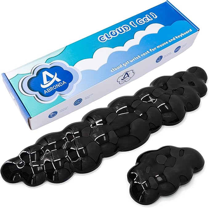 Gel Cloud Keyboard & Mouse Wrist Rest Set - Cloud Keyboard Wrist Rest Pad & Mouse Support for Office Gaming Pad Computer Laptop Ergonomic Comfortable Pain Relief- Cloud Pad Set