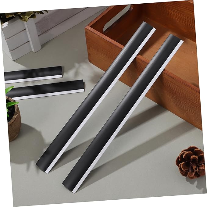 GALPADA 4pcs Dustpan Lip Replacement Dust Pan Edge Strip Rubber Strip for Dust Pan Dustpan Edge Protector Wide for