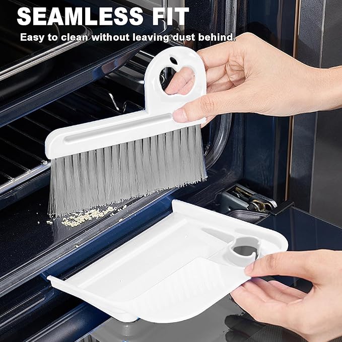 Mini Brush and Dustpan Set – Small Broom and Dustpan Set for Tight Spaces, Compact Dust Pan and Mini Hand Broom Combo