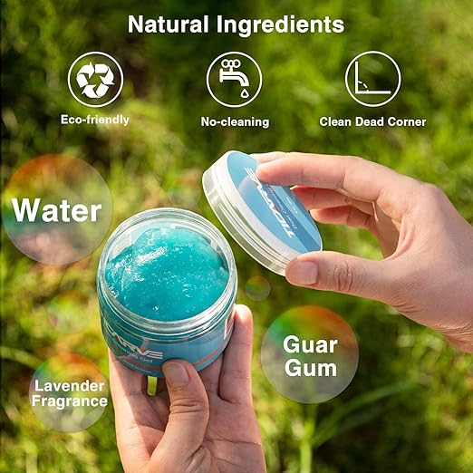 Interior Car Cleaning Gel, 2-Pack Keyboard Cleaning Gel, Universal Slime Cleaner, Dust Removal for Laptops, Printers, Cameras, and Remote Controls.(Blue and Blue)