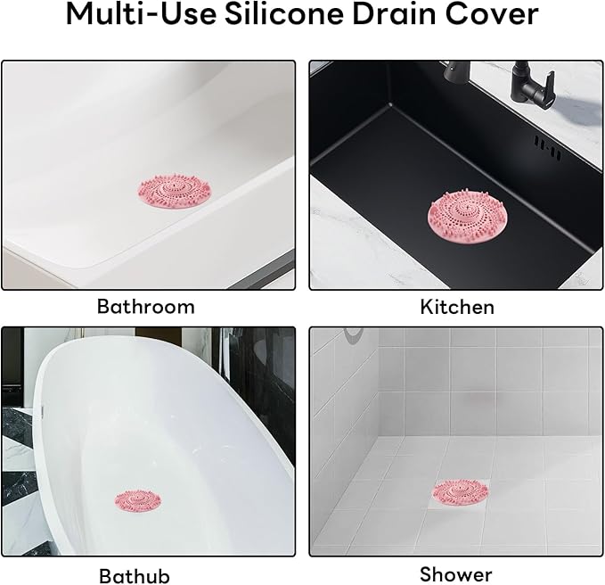 Bathroom Drain Hair Catcher Shower Drain,Shower Drain Cover Hair Catcher,Shower Drain Hair Catcher Bathtub(3PCS)