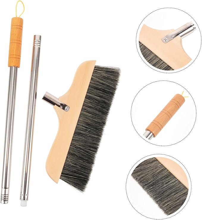 Broom Long Handle Soft Bristle Sweeper Indoor Floor Brush Hair Broom for Kitchen and Home
