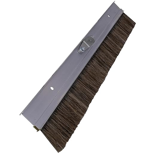 MARSHALLTOWN Aluminum Backed Concrete Broom for Finishing, Horsehair Fibers, 60 Inch, Made in The USA, 429HH