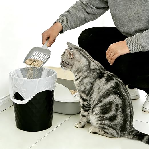 Bathroom Trash Can 1.8 Gallon Garbage Can Waste Basket Recycling Bin for Dorms Bedrooms Offices Kitchens, 2 Pack Black