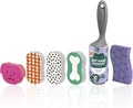 Scotch-Brite Dog Lovers Cleaning Kit, Includes 6 Limited Edition Non-Scratch Sponges and 1 Pet Hair Pickup Extra Sticky Lint Roller, Multi-surface Safe