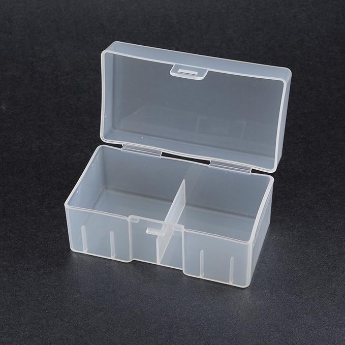 uxcell Hard Plastic Large Battery Storage Box Holder Organizer Protective Container for 12 x 9V Batteries