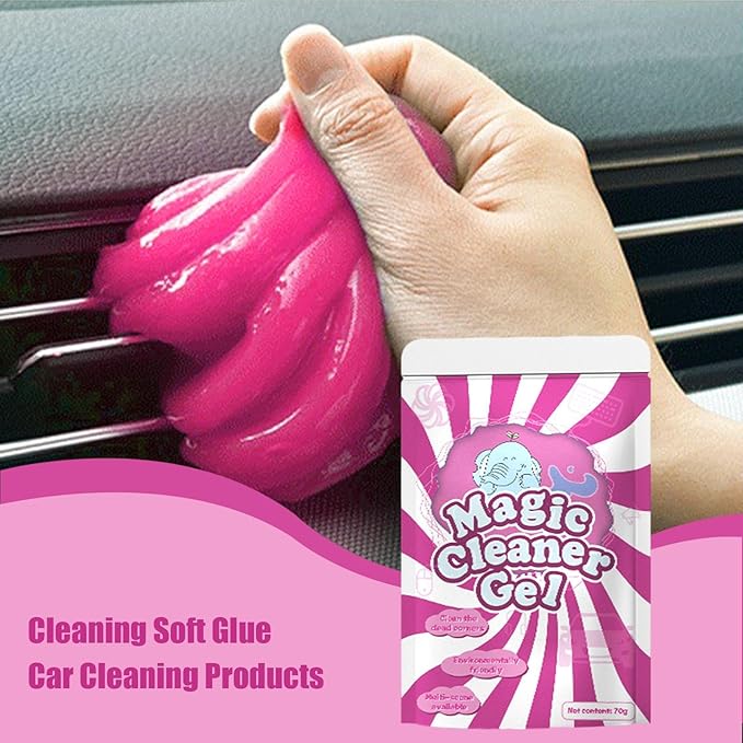 Car Cleaning Gel,Car Wash Interior Dust Remover Glue - Automotive Dust Crevice Cleaner, Slime Auto Air Vent, Cleaning Putty for Keyboard Cleaner