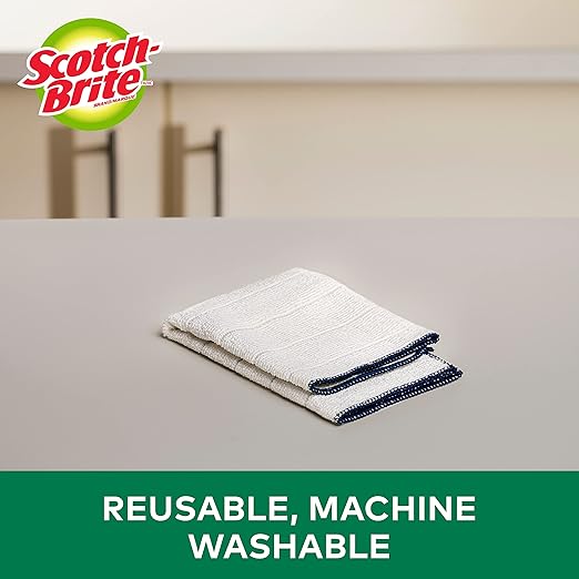 Scotch-Brite Premium Microfiber Kitchen Cloth, 2 Pack
