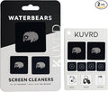 KUVRD Waterbear - Universal Screen Cleaners - Teeny Tiny Cleaning Tools for Your Lenses & Screens - 2-Pack - (1 Patch Set, 1 Pad Set)