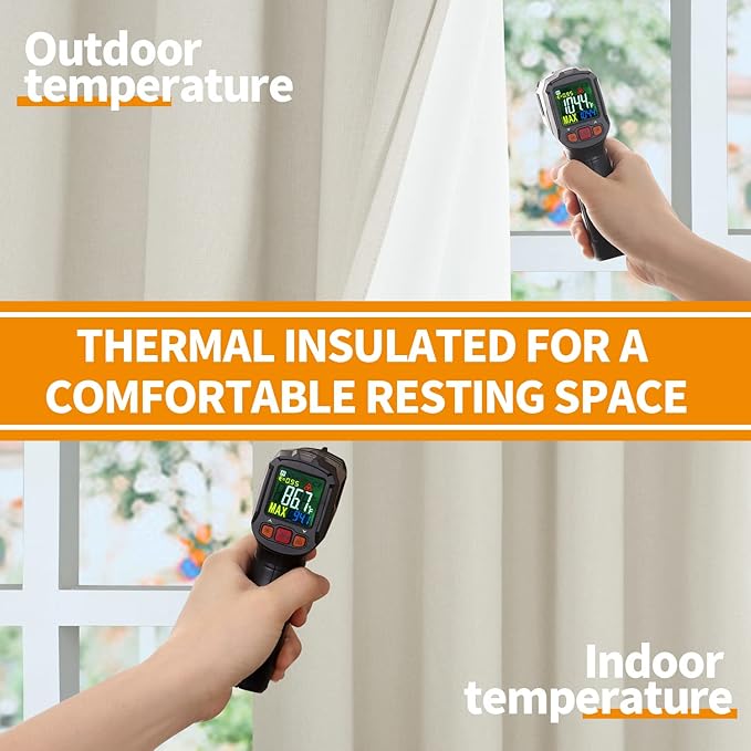 YoungsTex 54 Inch Length Linen Blackout Curtains for Bedroom, Rustic Room Darkening Drapes with Grommet Thermal Insulated for Living Room Window, 2 Panels, 42 X 54 Inch