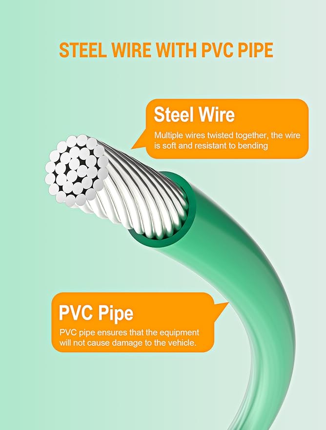 Auto Sunroof Cleaning Tool, 120 Inch Long Flexible Pipe Brush, Tube Cleaner Brush with 1 PC 7.9 Inch Drain Brush, Slim Drain Dredging Brush Perfect for Car Sunroof, Windshield Wiper Drain Hole