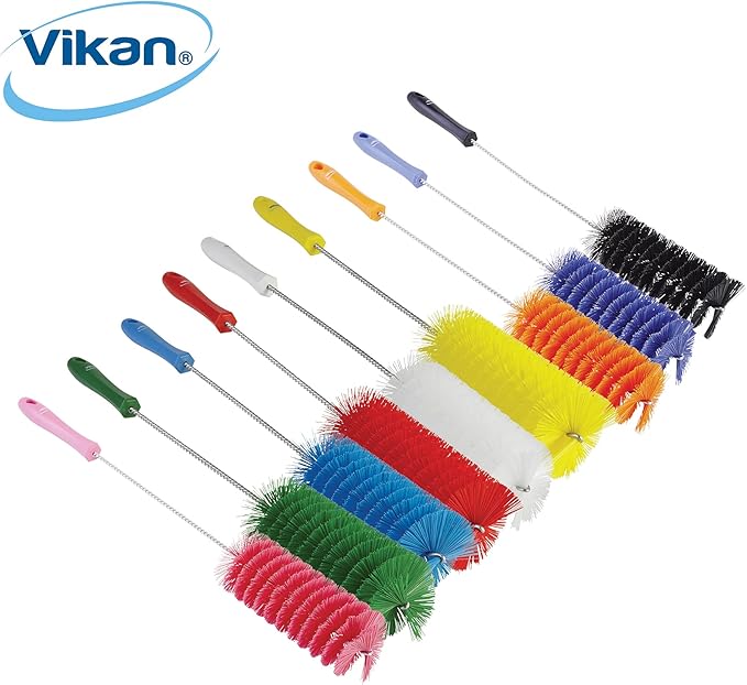 Vikan 53706 Tube Brush,2.4",PP/PBT,Yellow