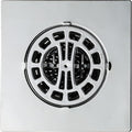 Danco Square Shower Drain Hair Catcher for Stand-Alone Shower Drain, 4-1/4 in. Shower Drain Cover, Shower Drain Protector, Chrome (11015)