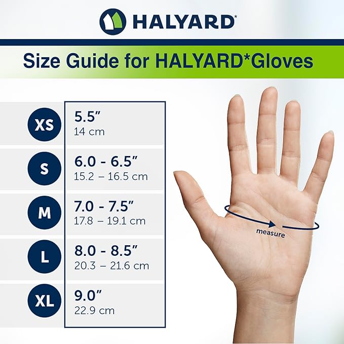 HALYARD PURPLE NITRILE Gloves Powder Free Disposable Medical Exam Gloves
