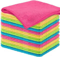 Microfiber Cleaning Cloths | Ultra Absorbent | Lint Free | Streak Free | Non-Abrasive | Reusable and Washable | 12" x 12" | Pack of 12