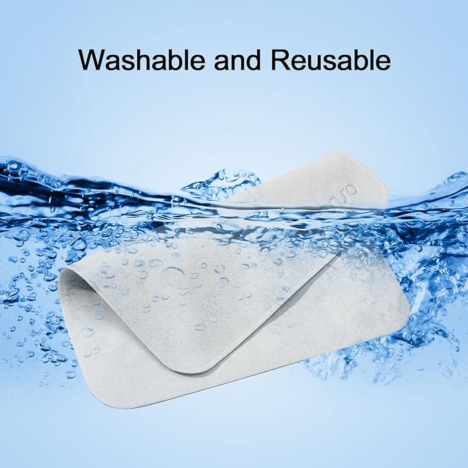 MOSISO Polishing Cloth, 2PCS Soft Microfiber Cloth Electronic Screen Cleaning Cloths Compatible with iPhone,Compatible with MacBook,Compatible with iPad,Tablets,Laptop Notebook Computer,Camera, Grey