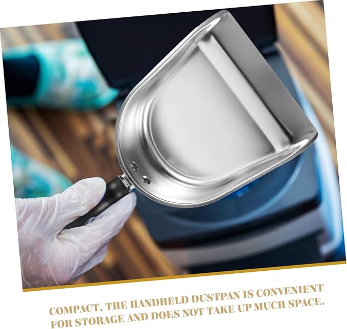 Stainless Steel Dustpan Metal Dust Pan Dustpan with Handle Metal Handheld Dustpan Metal Dustpan Small Dustpan Metal Handheld Dust Pan Small Dust Pan with Handle Thicken Small Metal