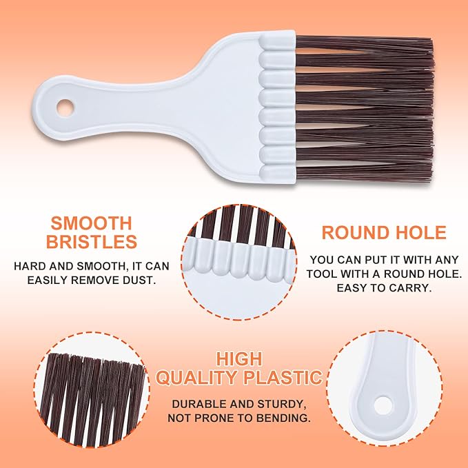 Cenipar Fcr6 Air Conditioner Fin Comb Set 4PCS AC Fin Comb Straightener Include FCR6 Fin Comb,Metal Radiator Fin Comb and 2 Pack Condenser Fin Comb Brush HVAC Fin Comb for Air Conditioner