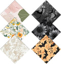 6 PCS Glasses Cleaning Cloth Eyeglass Lens Cleaning Cloth Eyeglasses Wipes Microfiber Reusable Soft for Phone Screens Camera Unisex Women Girls Cute Aesthetic (6.3"x6.3")-Floral