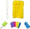 Duster Refills Reusable, 360° Electrostatic Duster Refills - The Sustainable Choice for A Dust-Free Home - Washable Reusable Duster Refills with Microfiber Dusting Heads for Home Cleaning (Yellow)