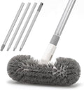 Hoklnuse Deck Brush with 51“ Long Handle for Cleaning Deck Boat Pool,360 Degree Durable Bristles Cleaner Tool Bathroom Spa Tub Floor Tile Clean Scrubber