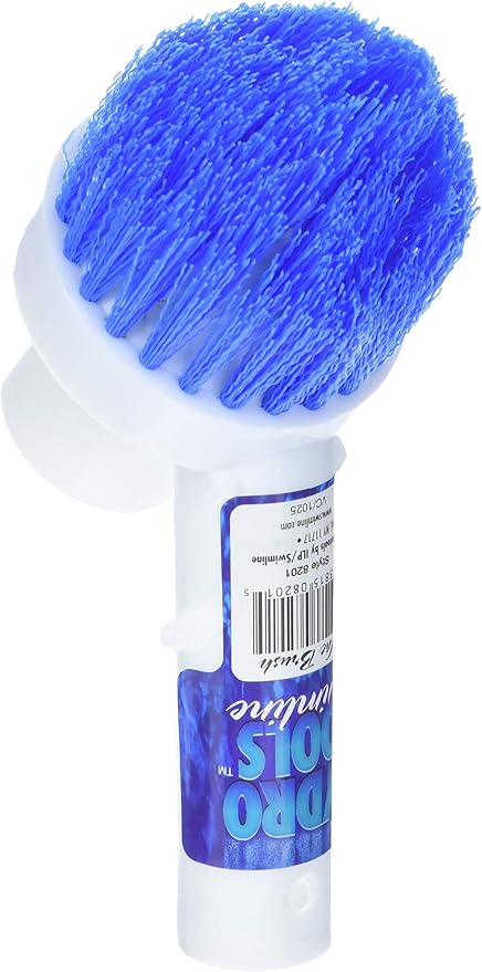 SWIMLINE HYDROTOOLS Pool Floor Wall Step Brush for Inground & Above Ground Pools | Telepole & Vacuum Hose Compatible Corner & Step Vac Brush for Tight Spaces & Debris Removal