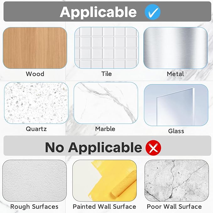 Lsnisni 4 Pack Shower Caddy Adhesive Replacement, Strong Adhesive Hooks for Shelf, Waterproof Shower Adhesive Strips, No Drilling, for Bathroom Storage Shelves and Kitchen Racks
