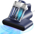 Mattress Vacuum Bed Vacuum Cleaner with 253.7nm UV-C Light, Hyper Helix Motor with 16kPa Strong Suction & 33000 RPM/Min Tapping, HEPA Filter, 149℉ Heat & Ultrasonic & Anion for Bed and Pet.