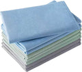 Microfiber Glass Cleaning Cloth 8 Pack, 16 Inch X 12 Inch, Lint Free Quickly Clean Window, Glasses, Windshields, Mirrors, and Stainless Steel, Multicolor