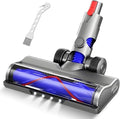 Vacuum Replacement Head for V7 V8 V10 V11 V15 V8 Slim for Hard Floor Short Pile Carpets with LED Headlights, V-Bristle Design & Rubber Wheels - Includes Gooseneck Brush Tool