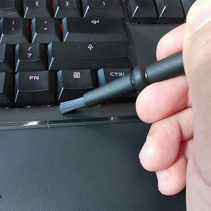 2PCS Anti Static Brush Air Duster Set for Computer Keyboard Camera Cleaning Keep Your Devices Dust Plastic, As Picture Shows