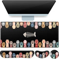 Desk Mat, Large Gaming Mouse Pad with Wrist Rest, 4in1 XXL Mousepad+Keyboard Wrist Rest+Mouse Pad Wrist Support+Cup Coaster Set Ergonomic Computer Desk Arm Wrist for Decor Home Office Table Women