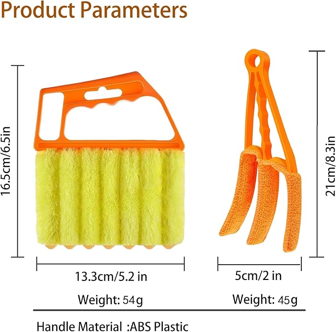 Blind Cleaner Duster Tool, Blinds Cleaner Tool, Extra Washable Blind Duster Sleeve - Microfiber Louver Cleaning Tool for Vents, Air Vent Cleaner and Dusting (4-Pack)
