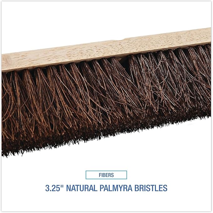 Boardwalk 20124 Floor Brush Head, 3 1/4-Inch Natural Palmyra Fiber, 24-Inch